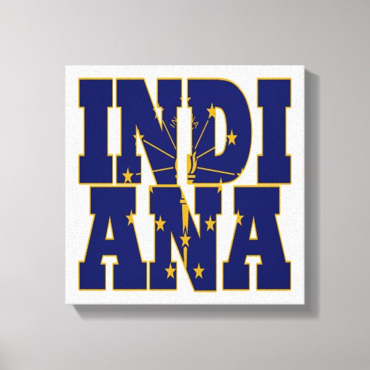 Tekst van de Indiase staatsvlag Canvas Afdruk (Voorkant)