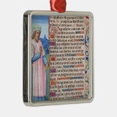 Tekst van de Magnificat met een portret van Metalen Ornament (Rechts)