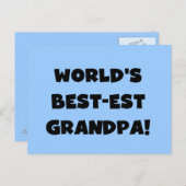 Tekst van de Opa van het best-est-Beste van de Briefkaart (Voorkant / Achterkant)