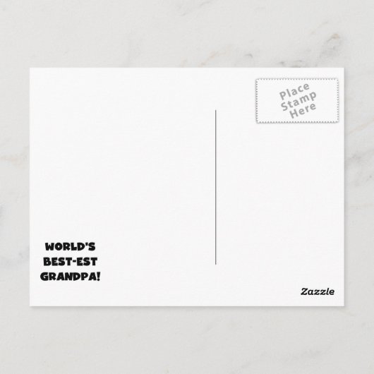 Tekst van de Opa van het best-est-Beste van de Briefkaart (Achterkant)