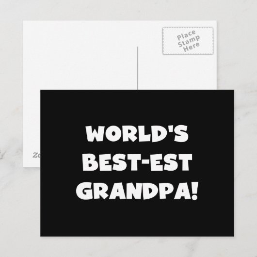 Tekst van de Opa van het best-est-Beste van de Briefkaart (Voorkant / Achterkant)