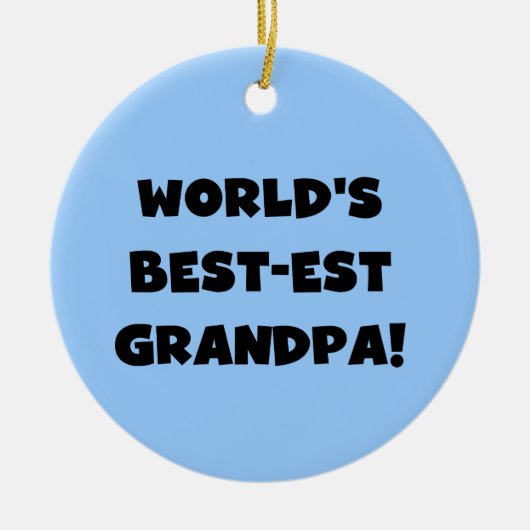 Tekst van de Opa van het best-est-Beste van de Keramisch Ornament (Voorkant)