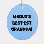 Tekst van de Opa van het best-est-Beste van de Keramisch Ornament (Links)