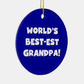 Tekst van de Opa van het best-est-Beste van de Keramisch Ornament (Rechts)