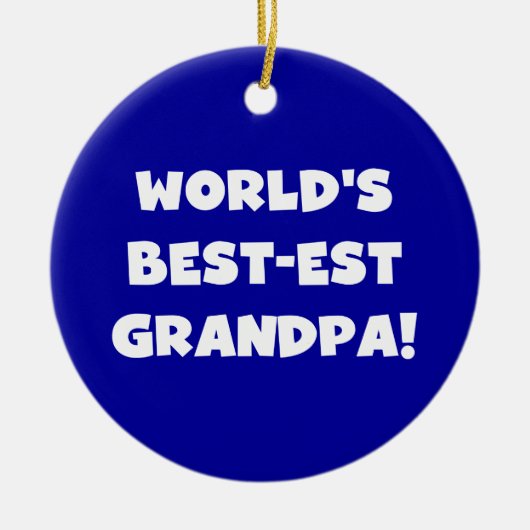 Tekst van de Opa van het best-est-Beste van de Keramisch Ornament (Voorkant)