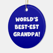 Tekst van de Opa van het best-est-Beste van de Keramisch Ornament (Links)