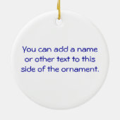 Tekst van de Opa van het best-est-Beste van de Keramisch Ornament (Achterkant)