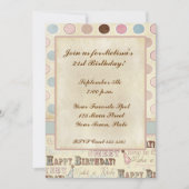 Tekst van de verjaardag, Circles Uitnodiging (Voorkant)
