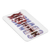 Tekst van Gdansk met uitzicht van de oude stad met Magneet (Rechterzijde)