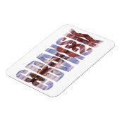 Tekst van Gdansk met uitzicht van de oude stad met Magneet (Linkerzijde)