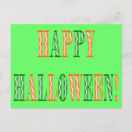 Tekst van het Halloween Festival Briefkaart