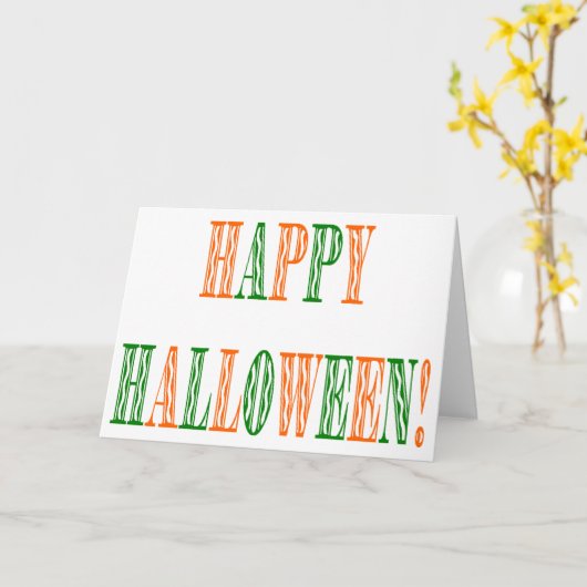 Tekst van het Halloween Festival Kaart (Gele Bloem)