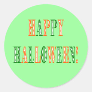 Tekst van het Halloween Festival Ronde Sticker