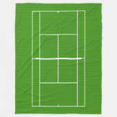 TEKST VAN HET HOF VAN TENNIS FLEECE DEKEN (Voorkant)