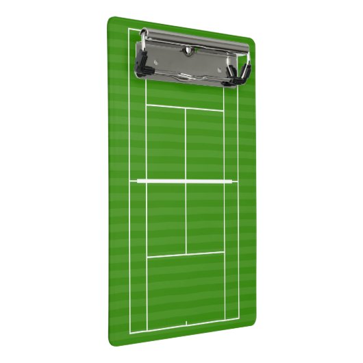 TEKST VAN HET HOF VAN TENNIS MINI KLEMBORD (Schuin)