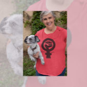 Tekst van het vrouwenrechtensymbool t-shirt