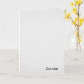 tekst van kleine bedankt op ivoortextuur kaart (Gele Bloem)