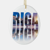 Tekst van Riga, Letland Keramisch Ornament (Rechts)
