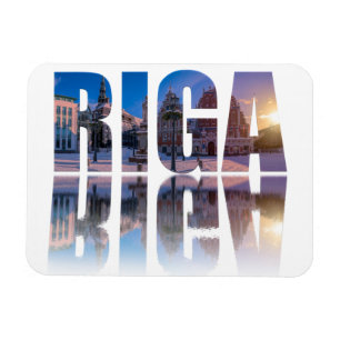 Tekst van Riga, Letland Magneet