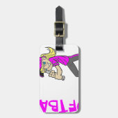 TEKST VAN SOFTBALL GIRL BAGAGELABEL (Voorkant verticaal)