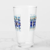Tekst van Venetië met reflectie Glas (Links)