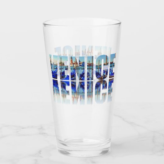 Tekst van Venetië met reflectie Glas (Voorkant)