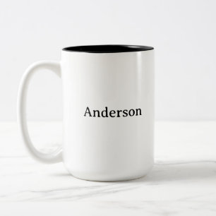 Tekst verwijderen Vervang eigen ontwerp 15 oz Tweekleurige Koffiemok