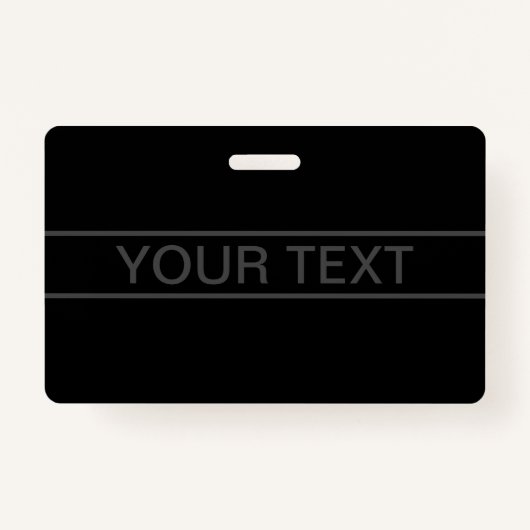 tekst | Vet Matig Zwart en Donkergrijs Badge (Voorkant)