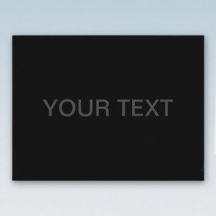  tekst   Vet Matig Zwart en Donkergrijs Briefkaart