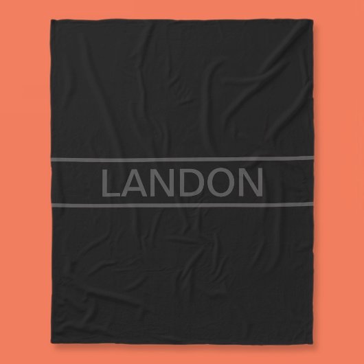  tekst | Vet Matig Zwart en Donkergrijs Fleece Deken