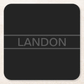  tekst | Vet Matig Zwart en Donkergrijs Kartonnen Onderzetters (Voorkant)