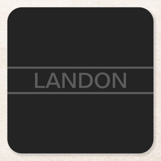 tekst | Vet Matig Zwart en Donkergrijs Kartonnen Onderzetters (Voorkant)