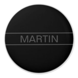 tekst Vet Matig Zwart en Donkergrijs Keramische Knop