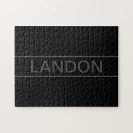 tekst | Vet Matig Zwart en Donkergrijs Legpuzzel