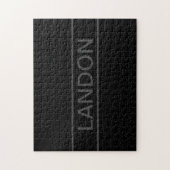 tekst | Vet Matig Zwart en Donkergrijs Legpuzzel (Verticaal)