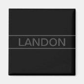 tekst | Vet Matig Zwart en Donkergrijs Magneet (Voorkant)