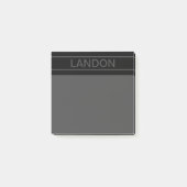  tekst | Vet Matig Zwart en Donkergrijs Post-it® Notes (Voorkant)