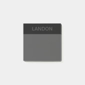  tekst | Vet Matig Zwart en Donkergrijs Post-it® Notes (Voorkant)