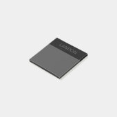  tekst | Vet Matig Zwart en Donkergrijs Post-it® Notes (Schuin)