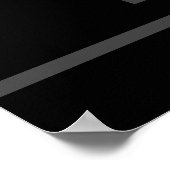  tekst | Vet Matig Zwart en Donkergrijs Poster (Hoek)