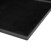 tekst | Vet Matig Zwart en Donkergrijs Snijplank (Hoek)