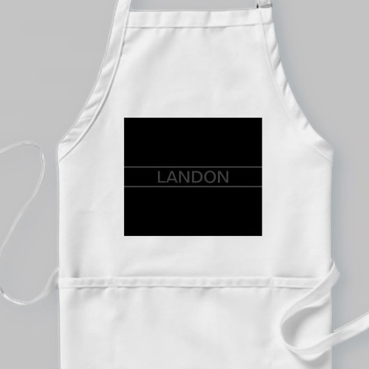 tekst | Vet Matig Zwart en Donkergrijs Standaard Schort