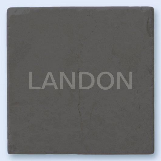 tekst | Vet Matig Zwart en Donkergrijs Stenen Onderzetter