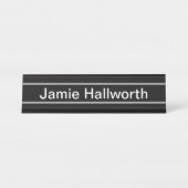  tekst | Vet Matig Zwart-wit Bureau Naambordje (Voorkant)