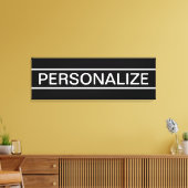  tekst | Vet Matig Zwart-wit Canvas Afdruk (Insitu (Woonkamer))