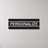  tekst | Vet Matig Zwart-wit Canvas Afdruk (Voorkant)