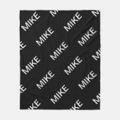  tekst | Vet Matig Zwart-wit Fleece Deken (Voorkant)