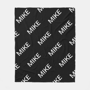  tekst   Vet Matig Zwart-wit Fleece Deken