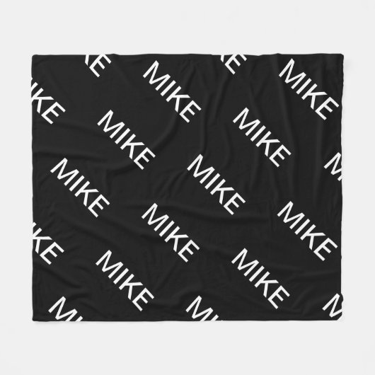 tekst | Vet Matig Zwart-wit Fleece Deken (Voorkant (Horizontaal))