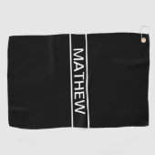 tekst | Vet Matig Zwart-wit Golfhanddoek (Horizontaal)